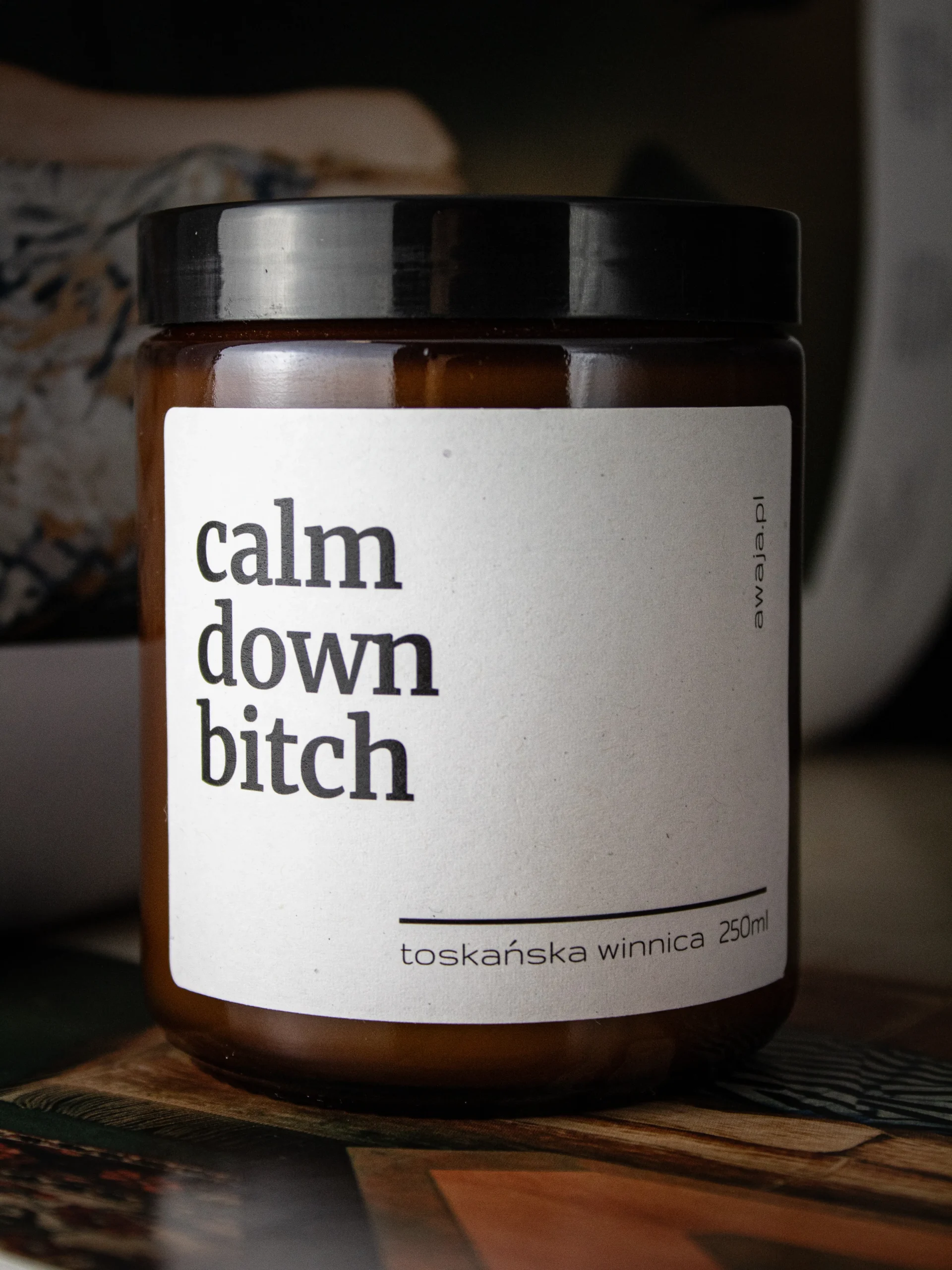 ręcznie robiona świeca sojowa