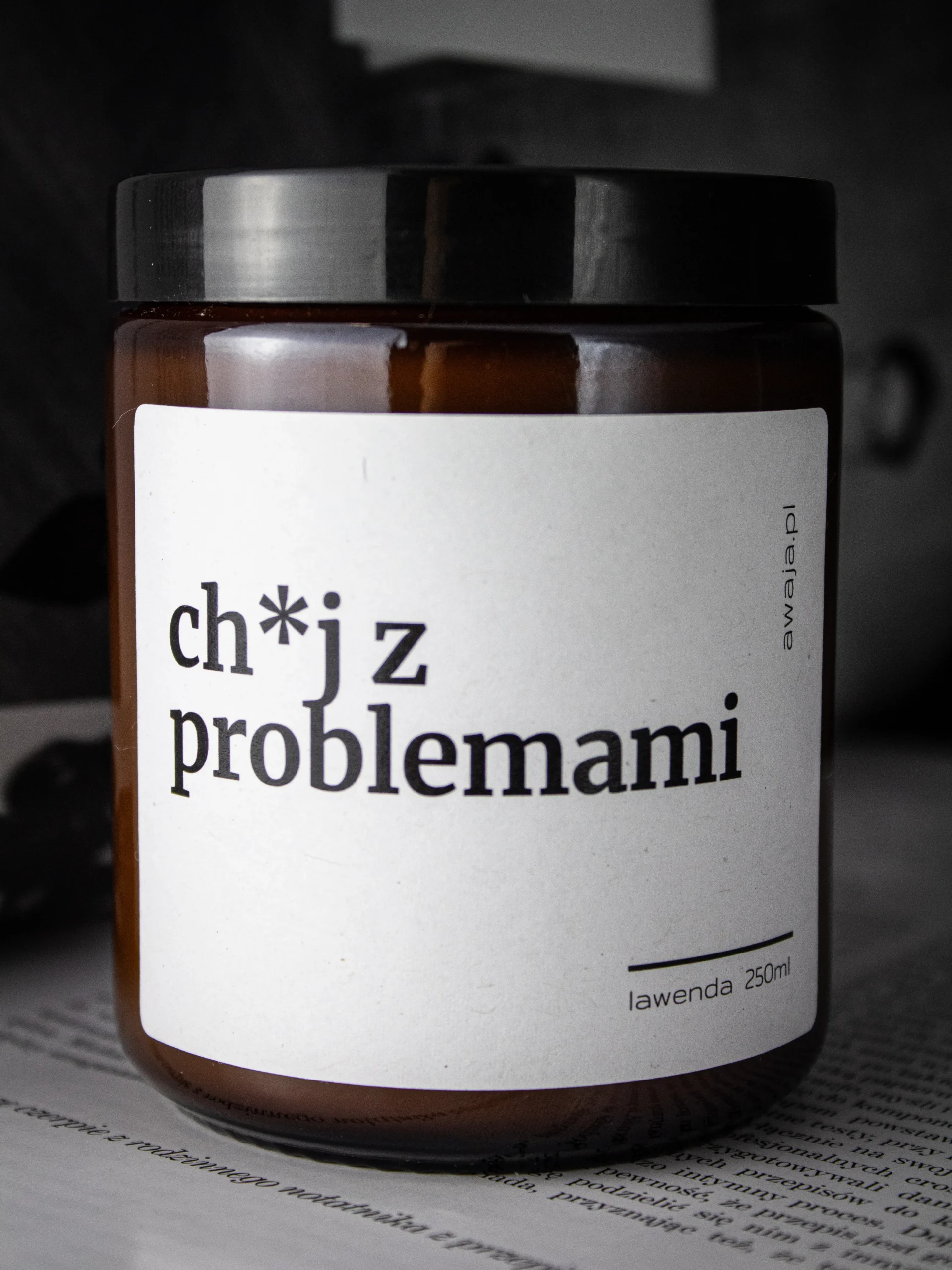 ręcznie robiona świeca sojowa