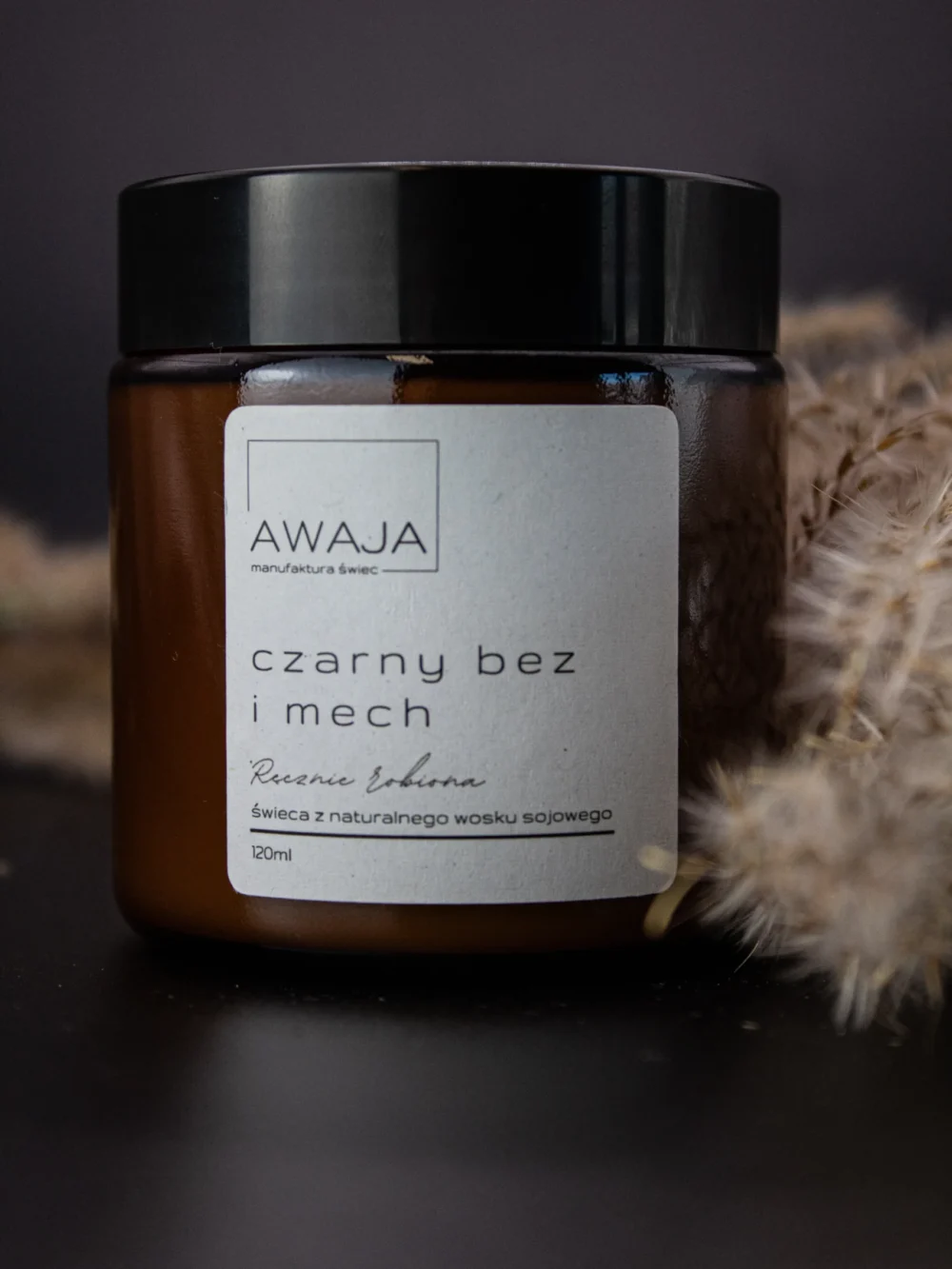 ręcznie robiona świeca sojowa