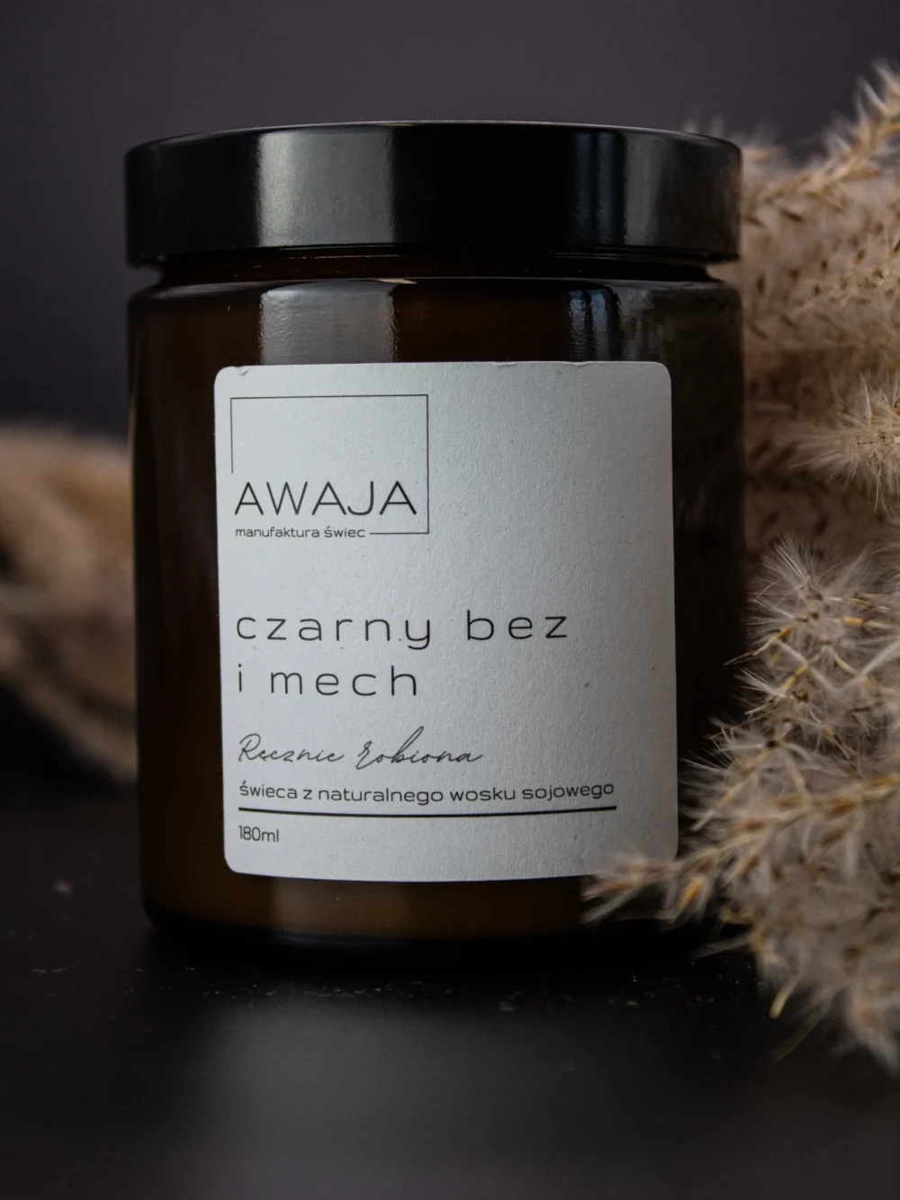 ręcznie robiona świeca sojowa