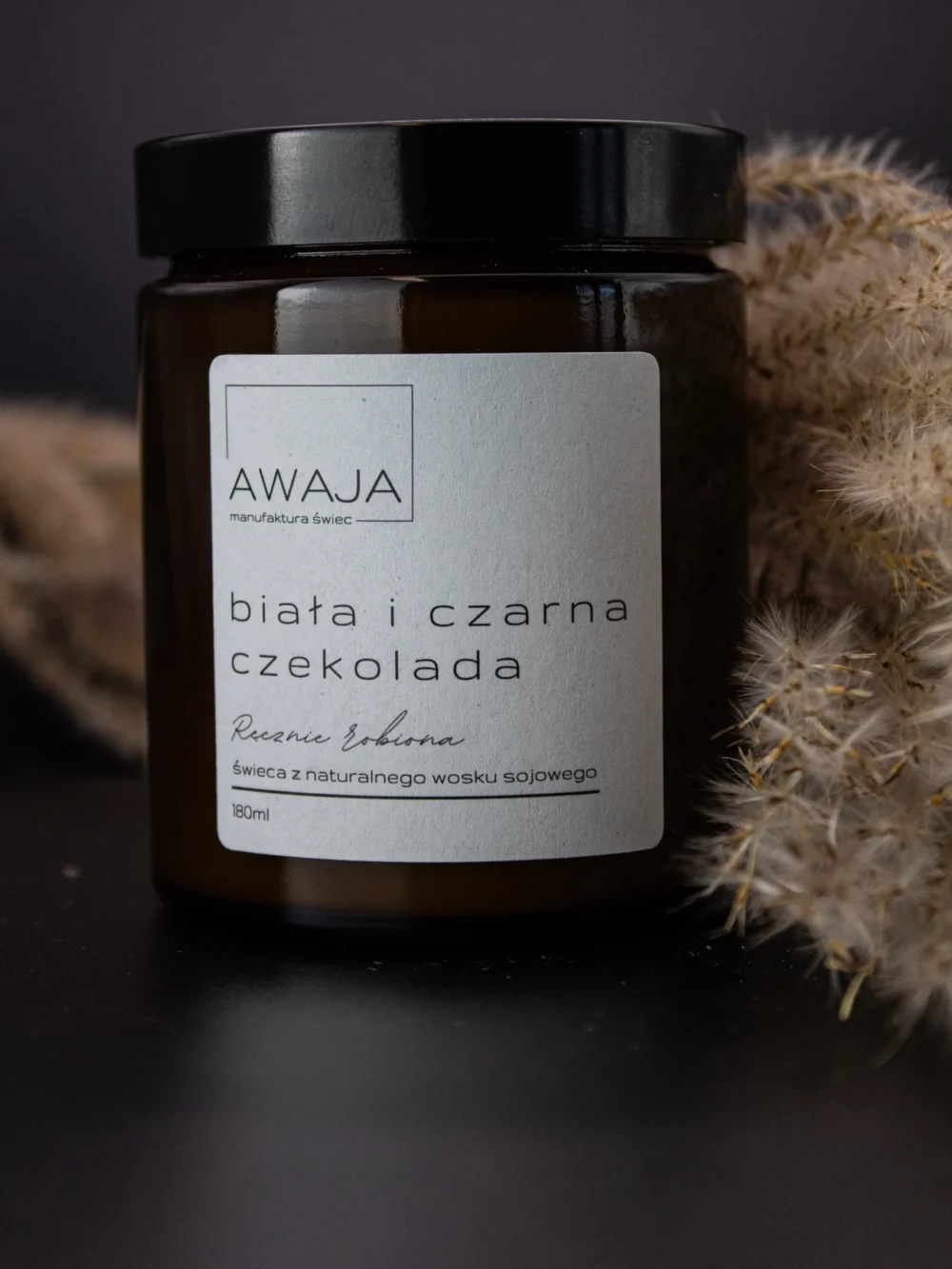 ręcznie robiona świeca sojowa