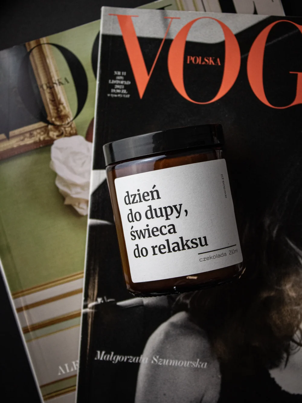 ręcznie robiona świeca sojowa