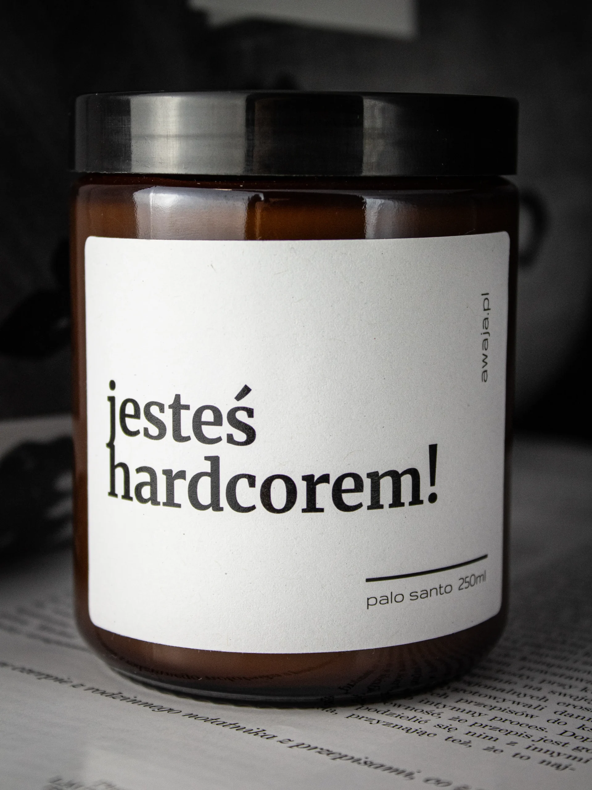 ręcznie robiona świeca sojowa