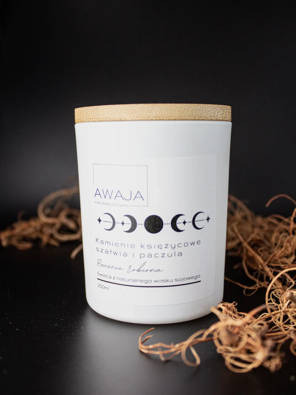 ręcznie robiona świeca sojowa
