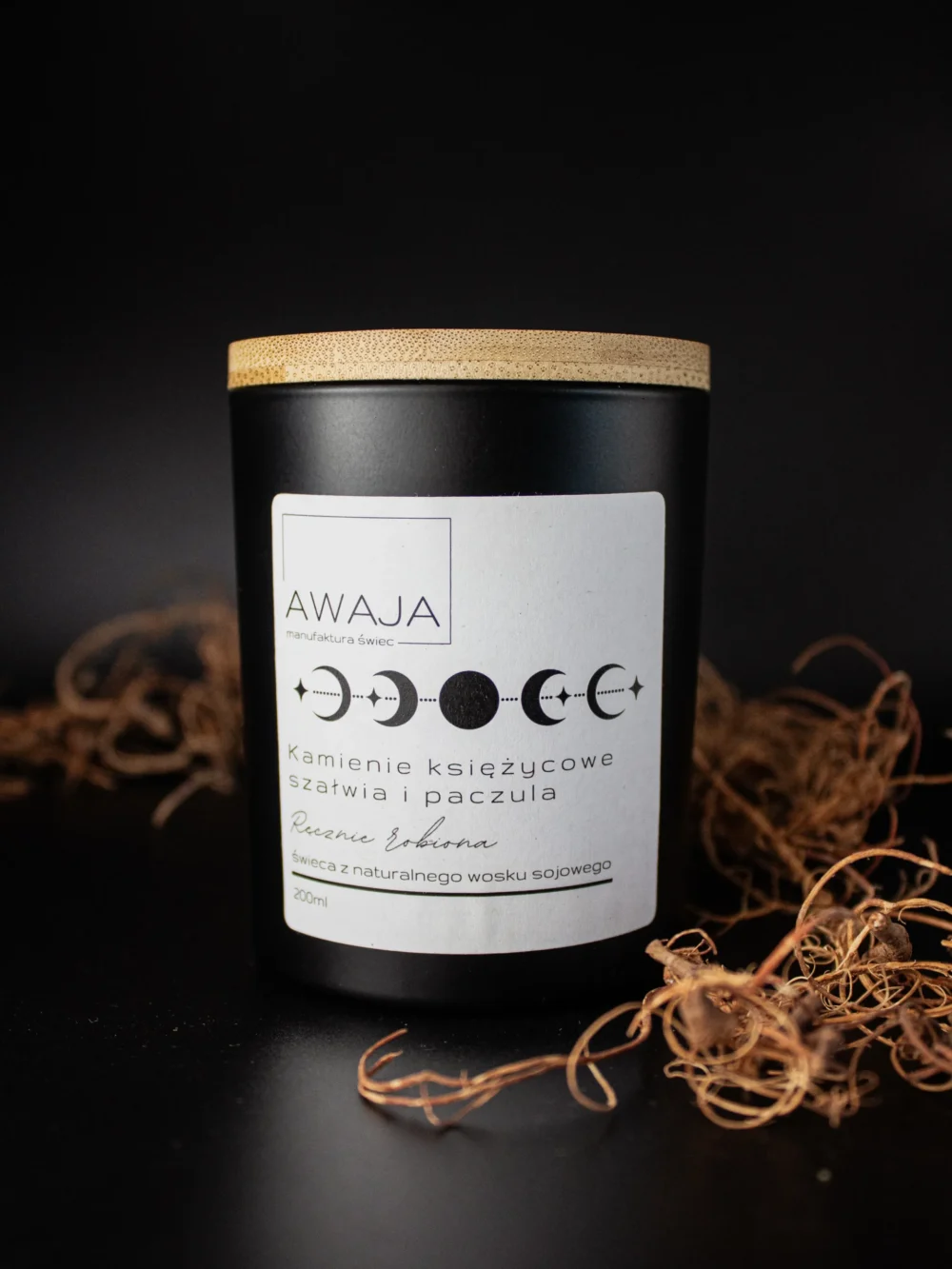 ręcznie robiona świeca sojowa