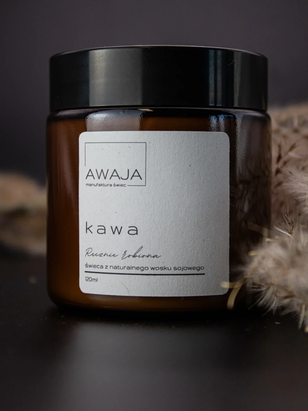 ręcznie robiona świeca sojowa