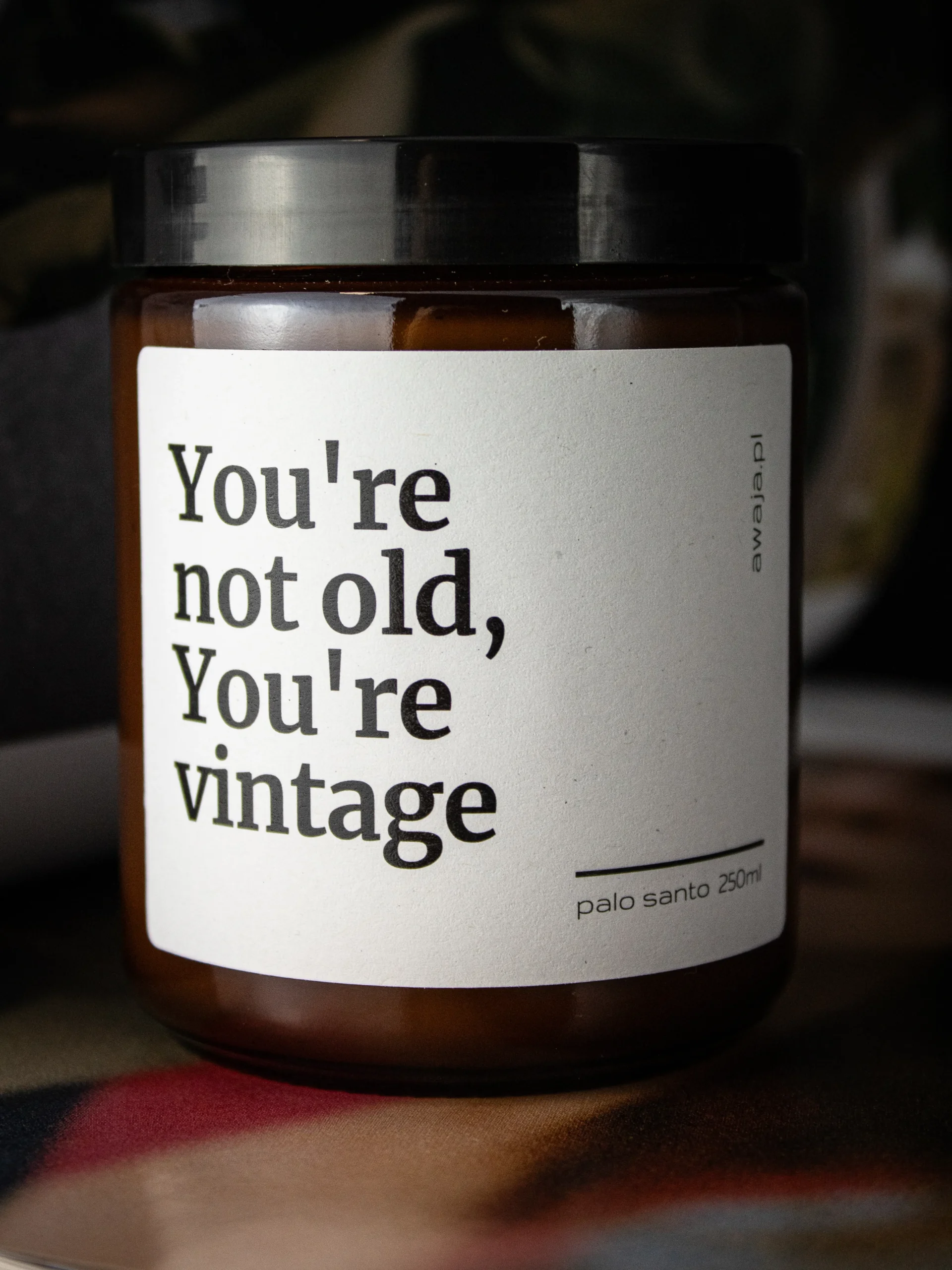 ręcznie robiona świeca sojowa