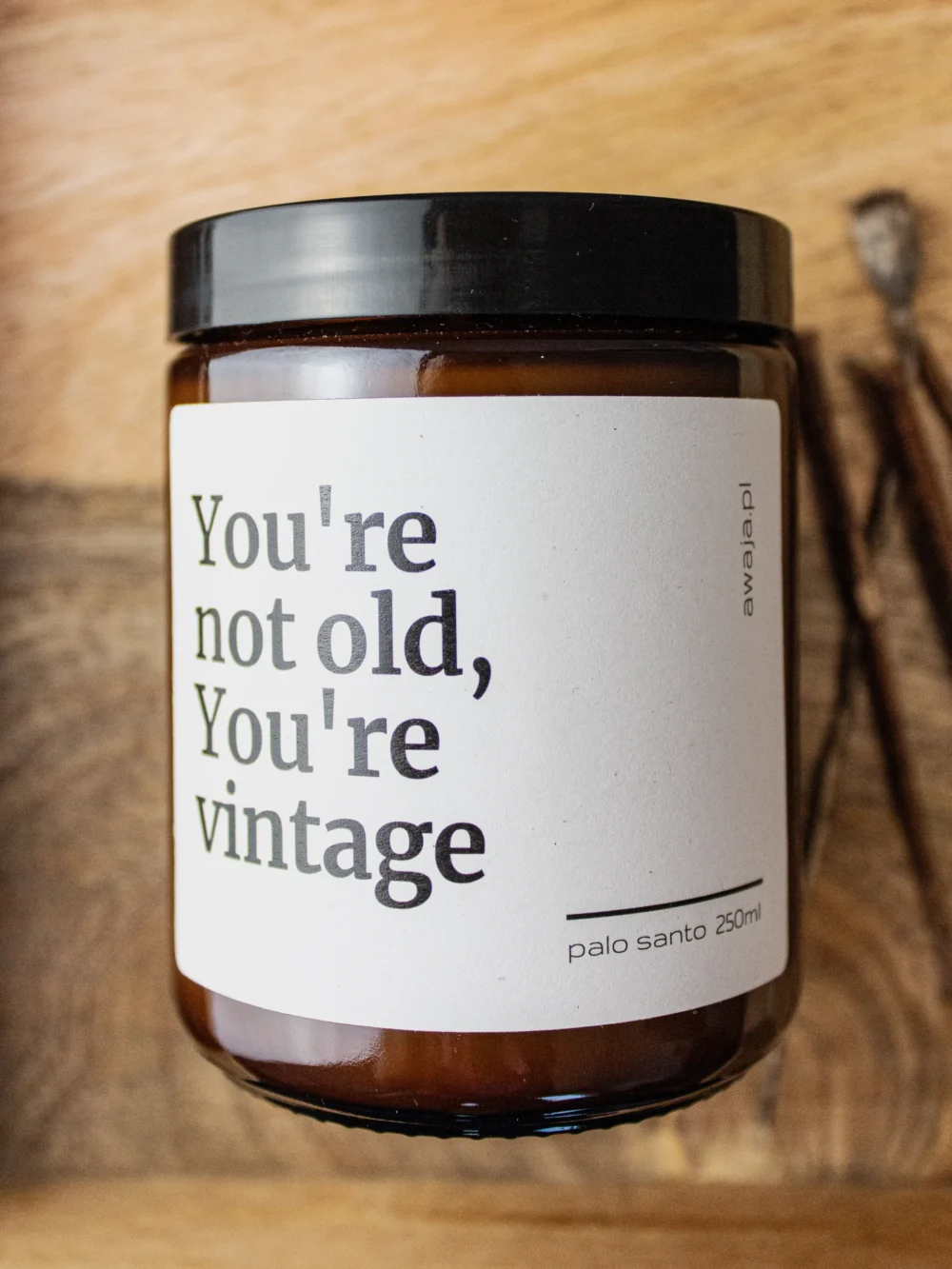 ręcznie robiona świeca sojowa