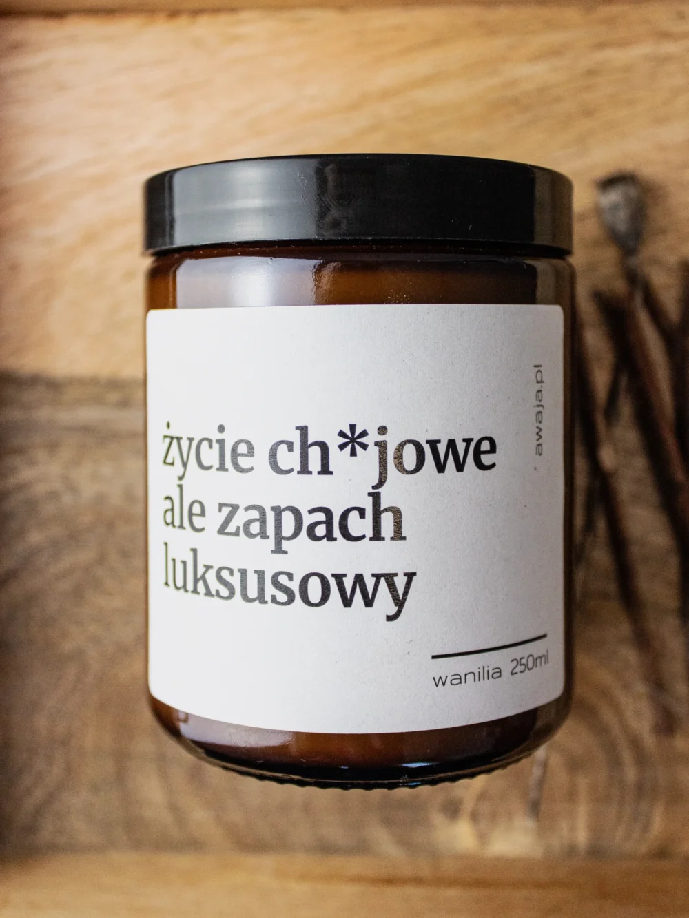 ręcznie robiona świeca sojowa