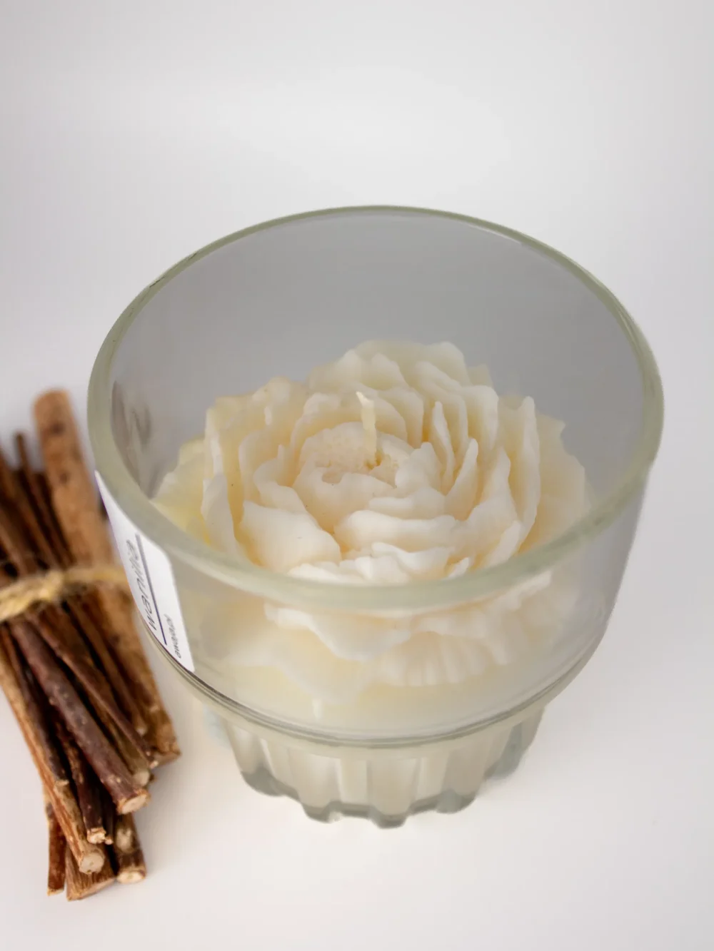 ręcznie robiona świeca sojowa