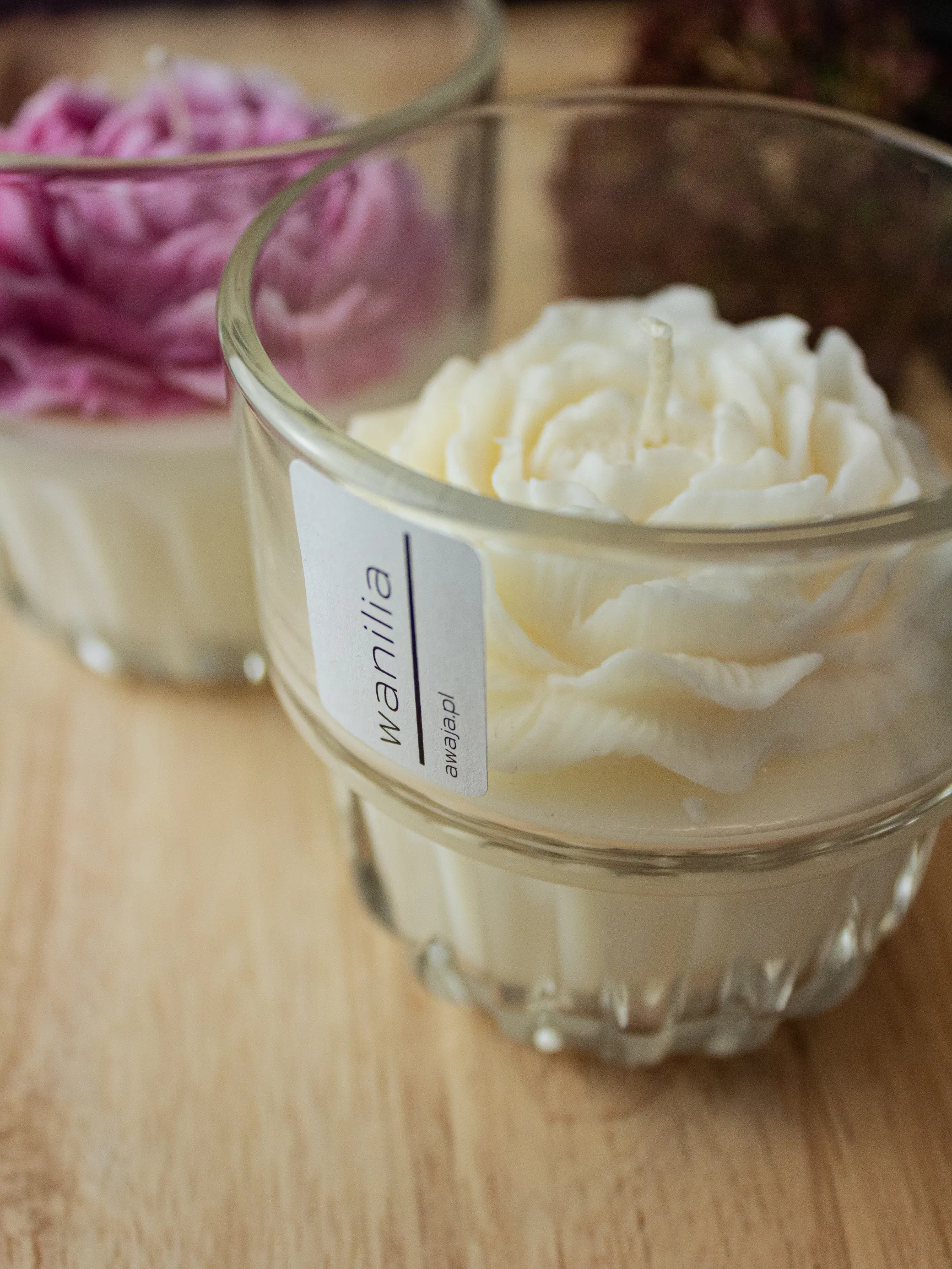 ręcznie robiona świeca sojowa