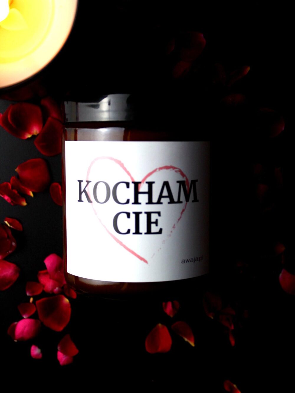 ręcznie robiona świeca sojowa