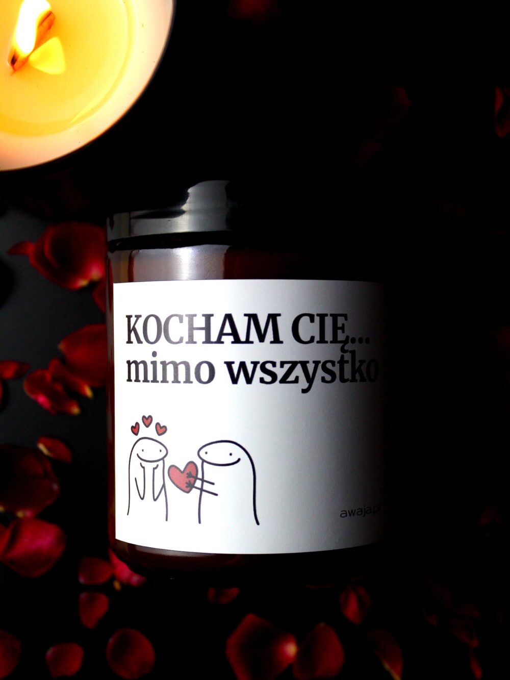 ręcznie robiona świeca sojowa