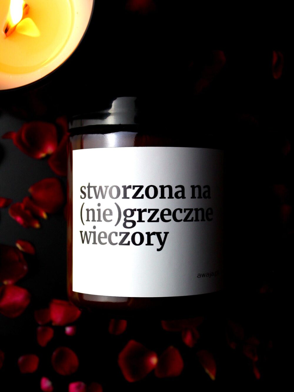 ręcznie robiona świeca sojowa