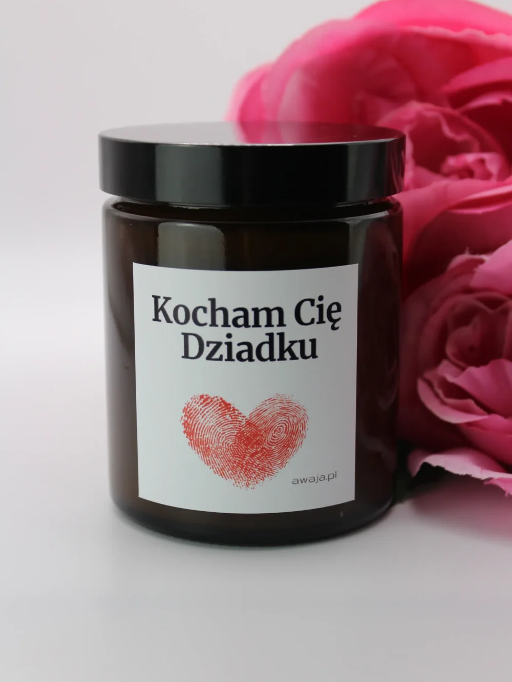 ręcznie robiona świeca sojowa