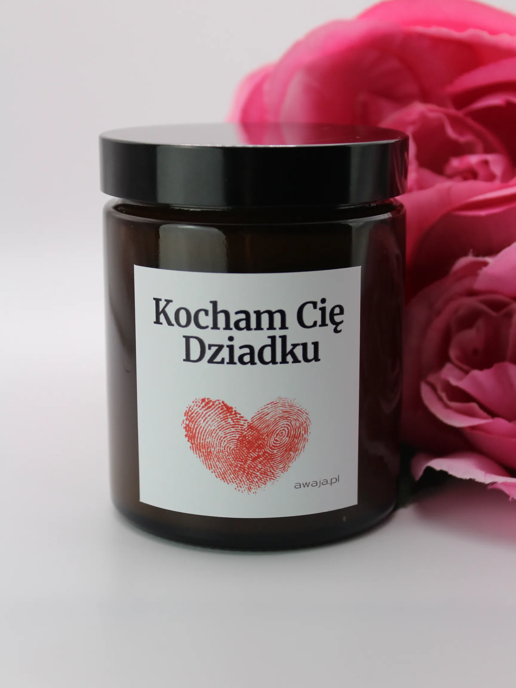 ręcznie robiona świeca sojowa