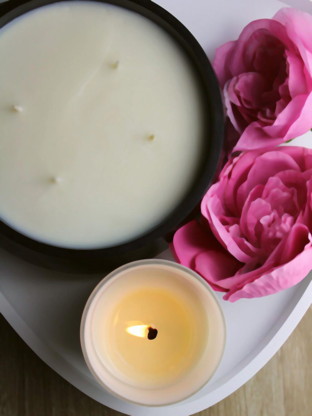 ręcznie robiona świeca sojowa