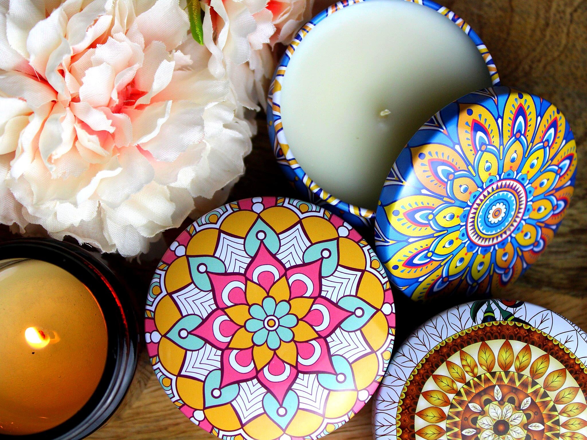 ręcznie robiona świeca sojowa