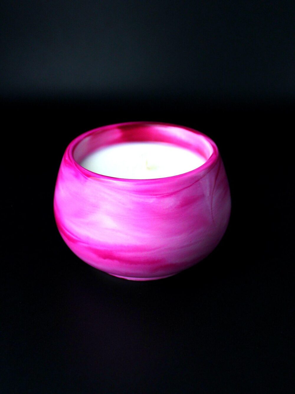 ręcznie robiona świeca sojowa