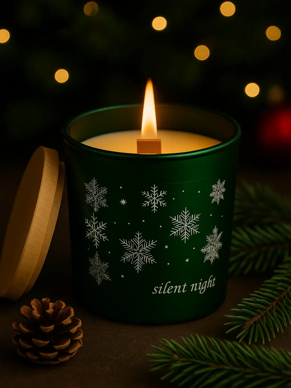 ręcznie robiona świeca sojowa