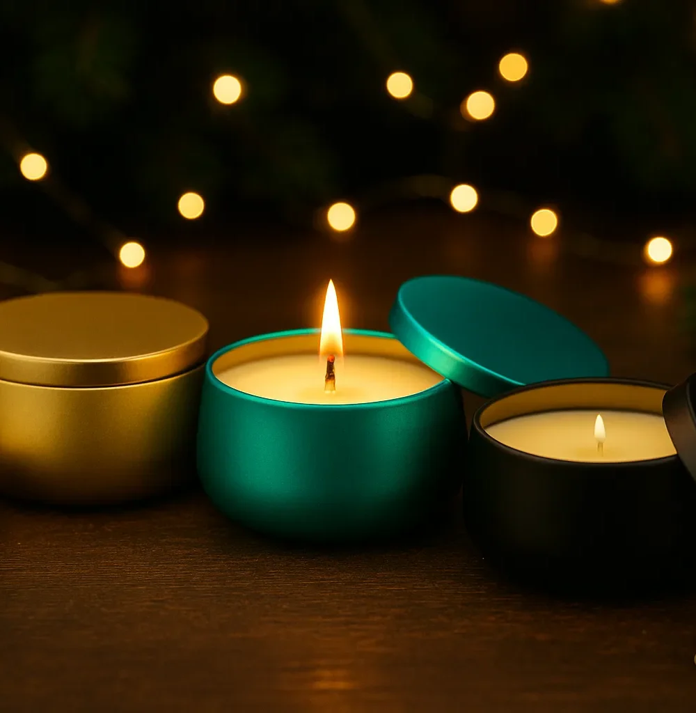 ręcznie robiona świeca sojowa, świeca świąteczna, boże narodzenie