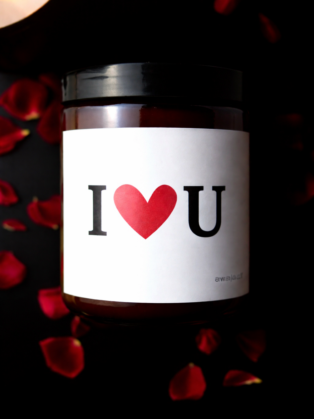 ręcznie robiona świeca sojowa, walentynki