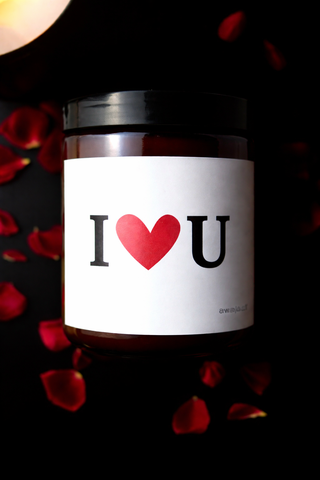 ręcznie robiona świeca sojowa, walentynki