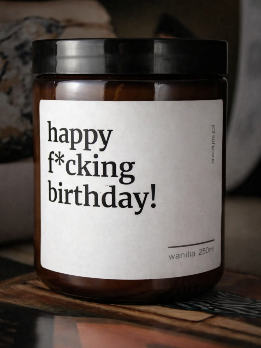 ręcznie robiona świeca sojowa, urodziny