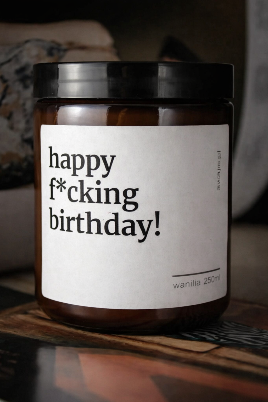 ręcznie robiona świeca sojowa, urodziny